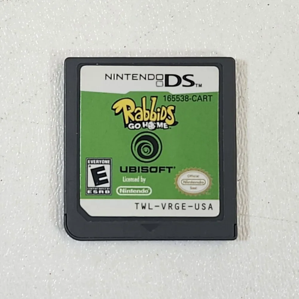 Rabbids Go Home Nintendo DS Game 2009 Cartridge Manual